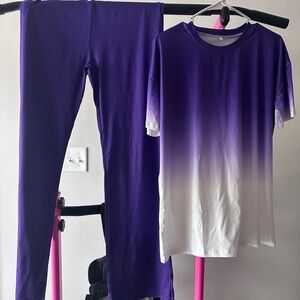 Purple and White Ombre Set